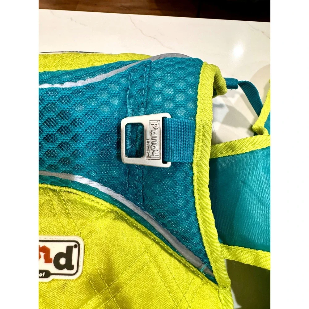 Outward Hound Dog Life Jacket Large LG Lime Green Teal Water Safety Vest